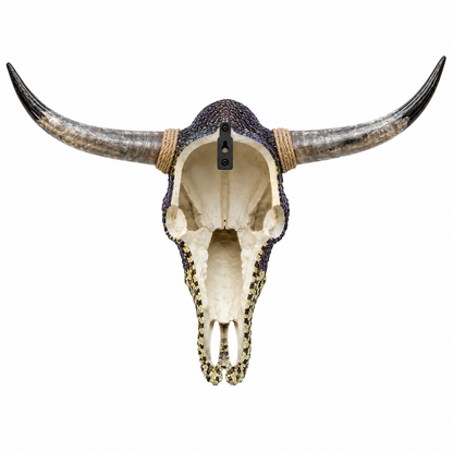 Decorative Mosaic Bull Skull Wall Decor